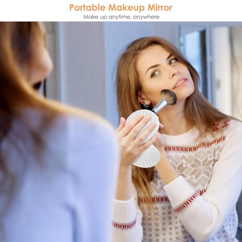 3.5" Portable Compact Mirror for Travel - 2-Sided & Lightweight