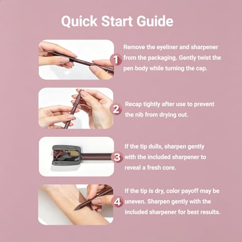 Brown Creamy Eyeliner Pencil for Mature Eyes – Waterproof