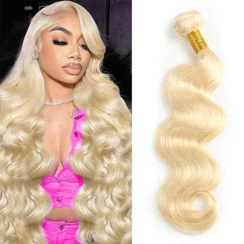 613 Bundles Blonde Bundles Human Hair 20 Inch 613 Body Wave bundles 100% Unprocessed 12A Grade Brazilian Virgin Hair Bundles 1 Bundle Human Hair 613 Blonde Bundle