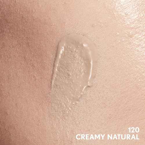 COVERGIRL Clean Invisible Foundation Makeup, Dewy & Glowy Finish, Buildable Coverage, Skin-Like Smooth Look, Vegan, Creamy Natural, 1oz