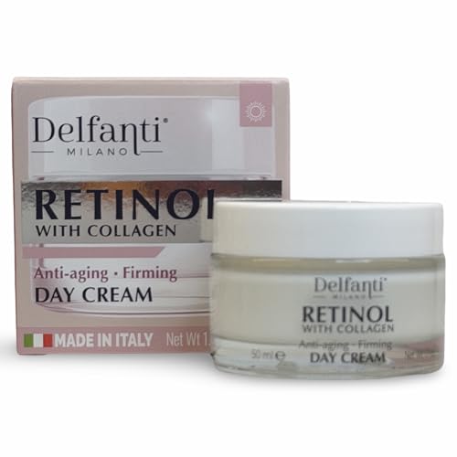 Delfanti-Milano ? RETINOL with COLLAGEN ? Anti-aging ? Firming Day Cream ? Face & Neck Moisturizer ? Made in Italy ? 1.7 oz