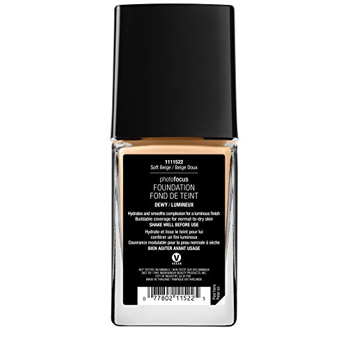 Wet n Wild Dewy Liquid Foundation Soft Beige 1.06 Fl Oz - Pack of 1