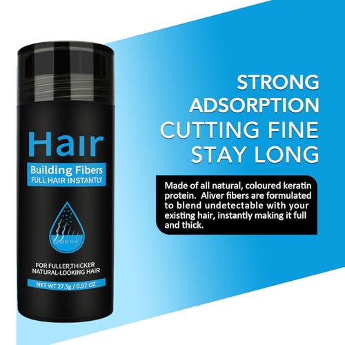 Hair Building Fibers Dark Brown - Instant Hair Thickening for Thinning Hair