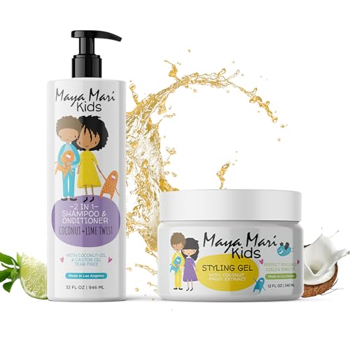 Maya Mari Kids 2in1 Shampoo & Conditioner with Hair Gel