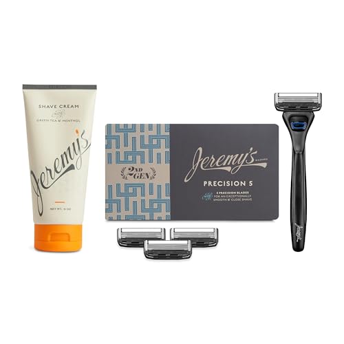 Precision 5 Blade (1 Razor 4 Cartridges) and Shaving Cream Bundle
