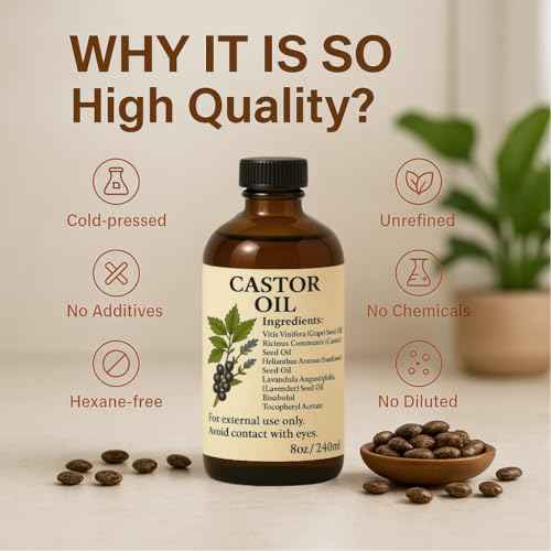 Castor Oil Pack Wrap Organic - Castor Oil Pack Kit Belly Button Cotton for Stomach Liver Detox Neck Abdomen Waist - Organic Cold Pressed Unrefined