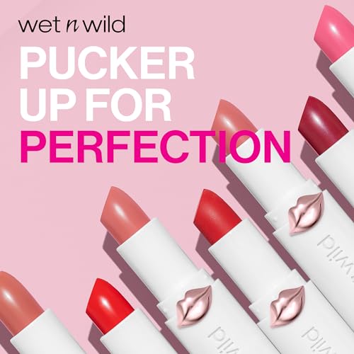 Wet n Wild Mega Last High-Shine Lipstick - Rosé and Slay, Nourishing Creamy Lip Color, Cruelty-Free & Vegan, 1 Count