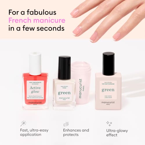 Manucurist French Manicure Set - Active Glow Raspberry Nail Polish Kit