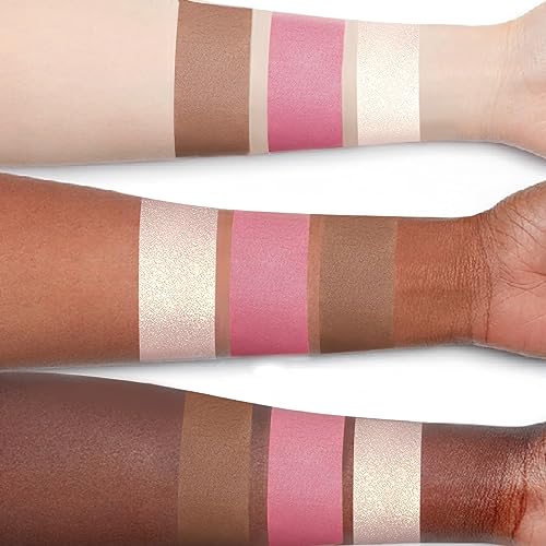 NewBang 3-Piece Cream Blush Contour Highlighter Stick Set