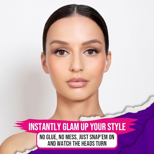 Magnetic Eyelashes Kit | Premium Faux Mink Magnetic Lashes + Magnetic Liquid Eyeliner + Eyelashe applicator | Universal size | Reusable up to 50 times, 1 Pair (Fabulous)