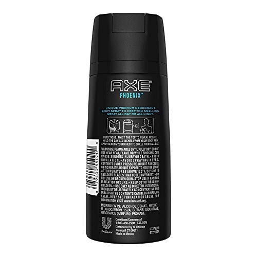 AXE Phoenix Body Spray for Men, 4 oz (2-Pack)
