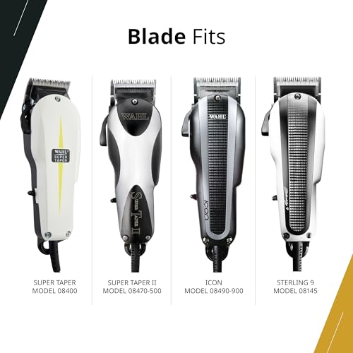 Wahl Professional 2-Hole Standard Clipper Blade, 1mm-3mm Replacement Blade for Super Taper, Super Taper II, Icon, Pro Basic, Sterling 9 Clippers