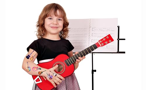 350 Guitar Temporary Tattoos - 30 Sheets for Rock & Music Parties