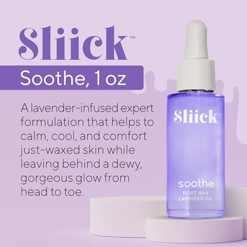 Sliick Lavender After-Wax Soothing Oil, 1 oz | Post-Wax Skin Calming Care
