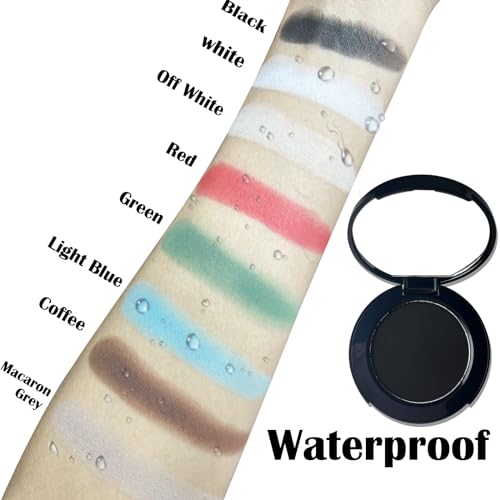 Black Matte Eyeshadow with Mirror & Brush - Long Wear