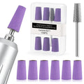 Conical Sanding Bands for Nail Drill – 6Pcs 150 Grit with Mandrel Bit