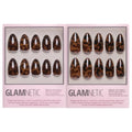 Glamnetic Press-On Nails Bundle - 2 Sets, Super Short & Almond