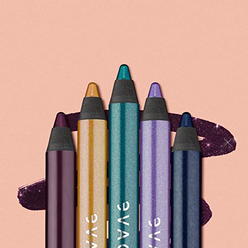 EVAGARDEN Superlast Eye Pencil - Pure and Intense, No Transfer Color Release - Stays Through All Weather Conditions - Emphasize and Enhance Your Look Instantly - 833 Purple Energy - 0.07 oz