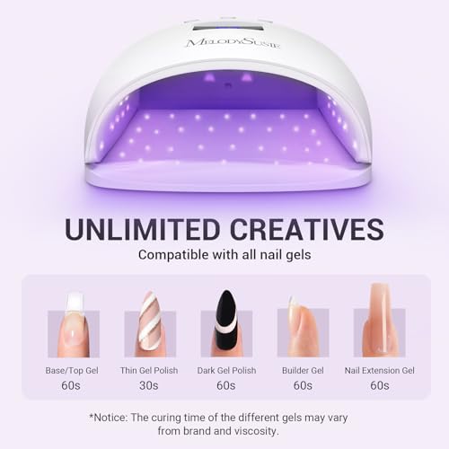 MelodySusie P-Plus30I UV LED Nail Lamp - 54W Nail Dryer with 3 Timers