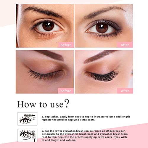 4D Silk Fiber Lash Mascara Waterproof - 2 Pack