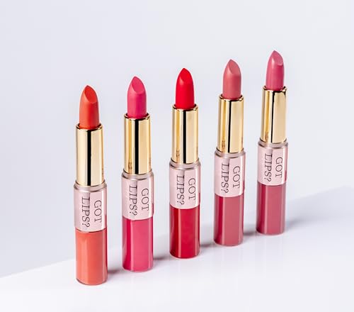 2-in-1 Matte Lipstick & Liquid Lip Gloss - Long Lasting