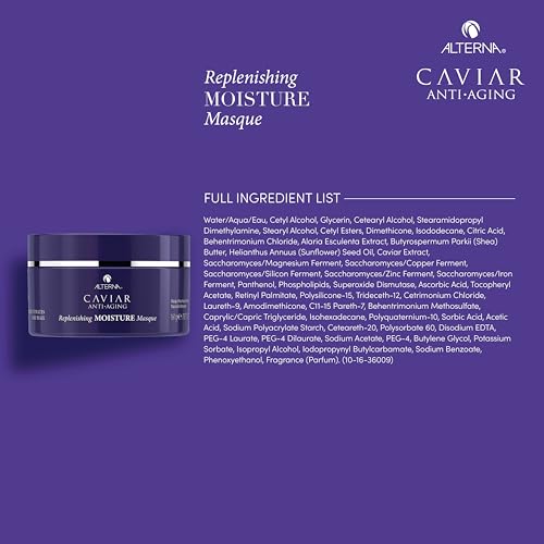 Alterna CAVIAR Anti-Aging Replenishing Moisture Hair Masque | Replenishes Dry, Coarse, Damaged Hair | Sulfate Free