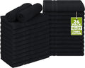 Utopia Towels Bleach Safe Salon Towel 16x27" 24-Pack Black