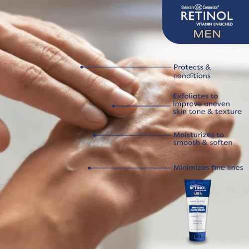 Retinol Anti-Aging Hand Cream ? The Original Retinol Brand For Younger Looking Hands ?Rich, Velvety Hand Cream Conditions & Protects Skin, Nails & Cuticles (Men's)