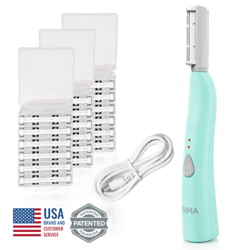 SIMA Electric Dermaplaning Tool for Women | Facial Hair Removal & Exfoliation