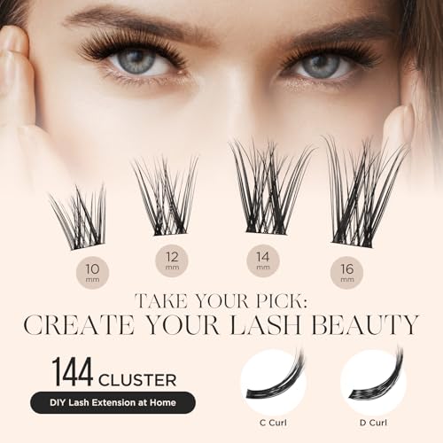 PopUp Cluster Lashes 144 Pcs DIY Eyelash Extensions