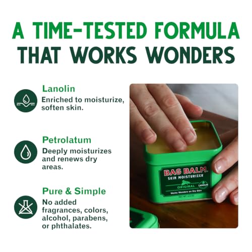 Bag Balm Vermont Original Skin Moisturizer - 4oz Tin