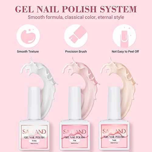 SAVILAND Essentials Acrylic Nail Kit with Drill: Professional Nails Kit Acrylic Set with Everything U V Light Gel Polish Nail Glue Tips Nail Art Supplies for DIY Home Salon