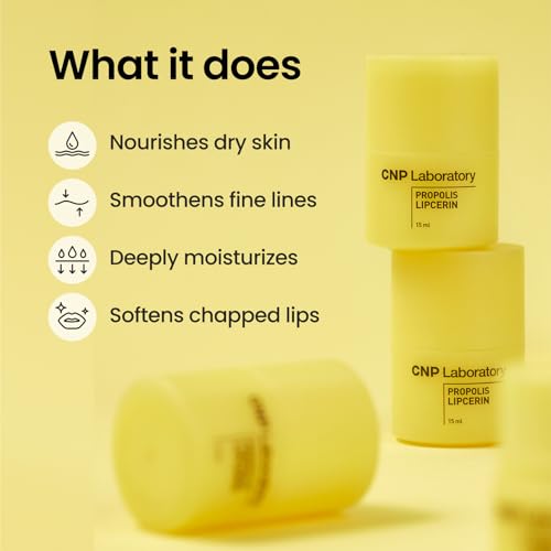 CNP Lip & Serum Set - Honey Lip Butter & Centella Serum Bundle | Propolis-Infused, Intense Hydration & Calming for Sensitive Skin | Korean Skincare