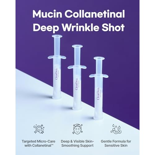 Mucin Collanetinal Deep Wrinkle Shot for Face ? Ultra-Fine Spicule Serum with Collagen & Retinal, Nourishing & Smoothing Formula, Lightweight & Fast-Absorbing, Skincare Gift 4ml ¡¿ 5
