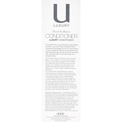 UNITE Hair ? U LUXURY Conditioner ? Rich Nourishing Conditioner to Moisturize, Strengthen & Restore Softness and Shine ? For Normal to Thick or Coarse Hair ? 8.5 Fl Oz