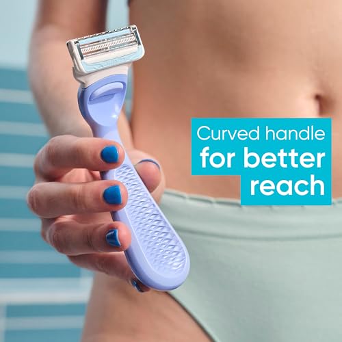 Women's Intimate Grooming Razor with 3 Refills - Anti-Irritation