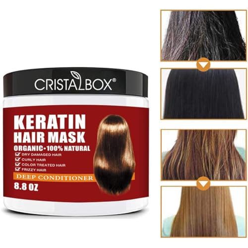 CRISTALBOX Keratin Hair Mask - Deep Conditioning Treatment 250g