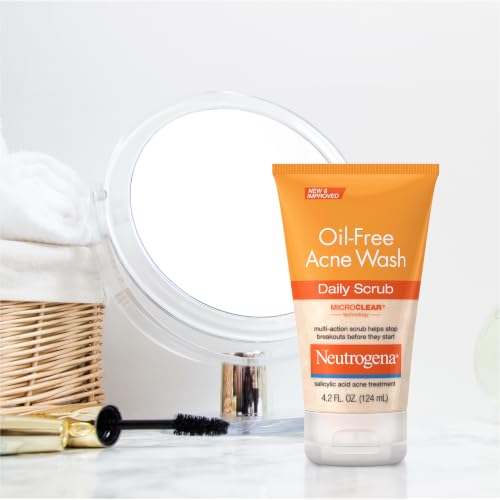 Neutrogena Oil-Free Acne Face Scrub Unscented 4.2 oz - Salicylic Acid Treatment