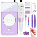 SAVILAND SSPro X-Drill Nail Drill Professional: 45000 RPM Quick Removal for Acrylic Nails Electric Nail File 3000 mAh Nail Drill Kit Portable EFile with Ceramic Bits Sanding Bands Nail Tech Salon