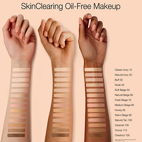 Neutrogena SkinClearing Oil-Free Foundation with Salicylic Acid, Nude 40