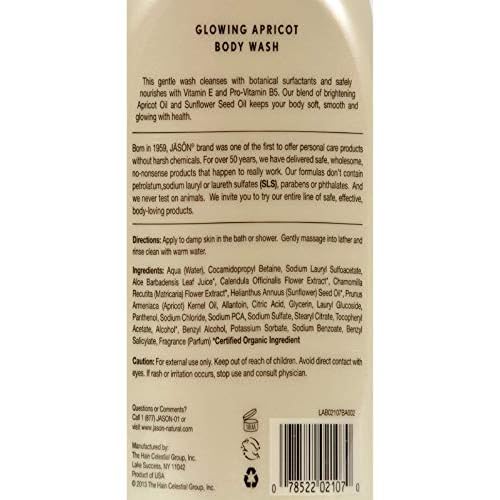 Jason Satin Shower Body Wash Apricot - 30 fl oz