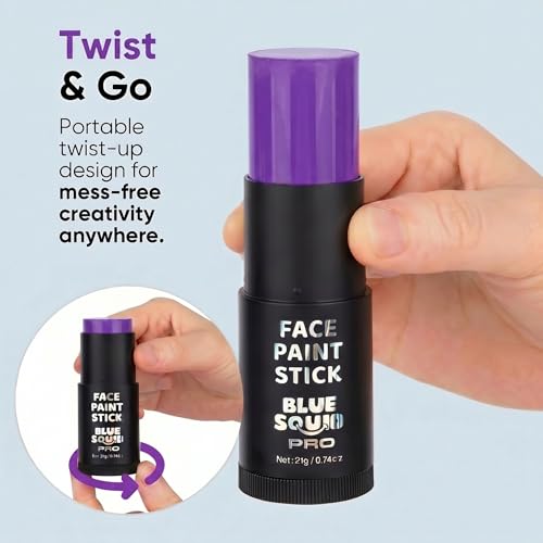Blue Squid Purple Face Paint Stick - Waterproof Eye Black