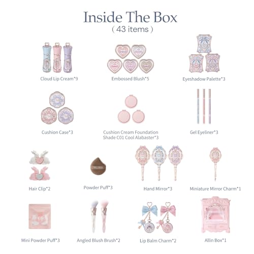 Flower Knows Bunny Garden All-In Box Set Complete Makeup Kit