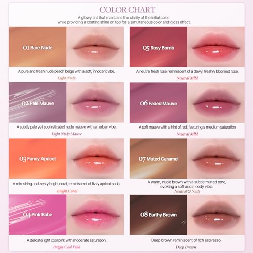 Heart Percent One Way Glowy Tint Lip Stain #14 Teddy Mocha