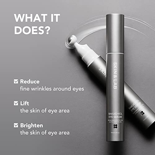 [SKIN&LAB] Brightening and Eye Wrinkle Care Skincare Set: Includes Vitamin C Serum and Bakuchiol Eye Serum