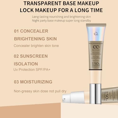 CC Cream SPF 50 Full Coverage Foundation with Matte Finish