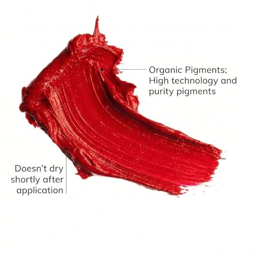 FARMASi Make Up Matte Liquid Lipstick, Long-Lasting and Ultra-comfortable, High-Impact, Lightweight, Organic, Pure Pigments (Red Love)
