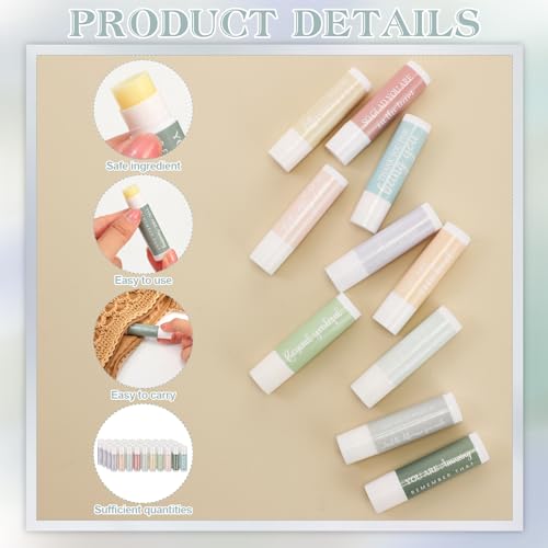 50 Sets Employee Appreciation Gifts Lip Balm Bulk Thank You Gifts for Women Coworkers Staff Teacher Nurse Volunteer Adult Valentine Baby Shower Bridal Wedding Favors for Guests