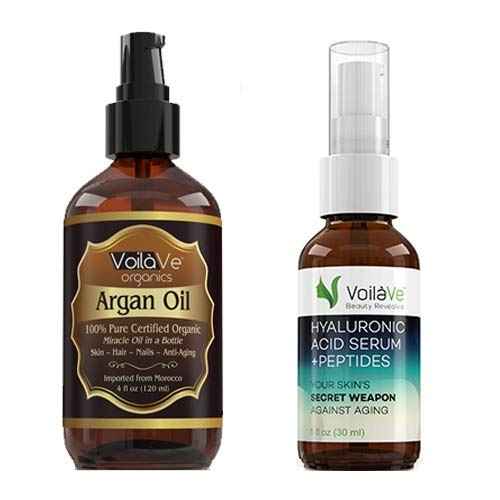VoilaVe Argan Oil and Hyaluronic Acid Combo