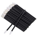 Black Lip Gloss & Lipstick Applicator Wands 100 Pack - Disposable Makeup Brushes